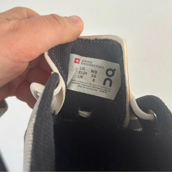 On Running Black and White Sneakers - Picture 4 of 6